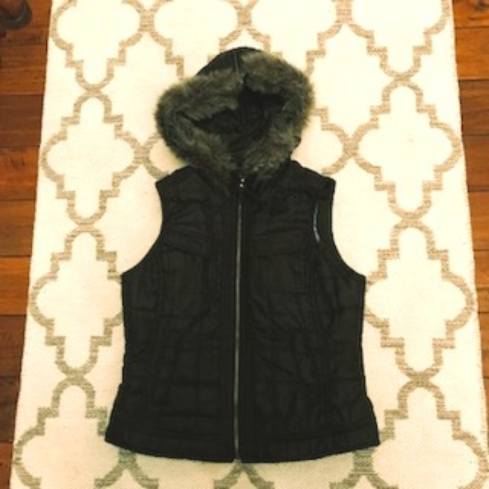 Fur Hooded Vest